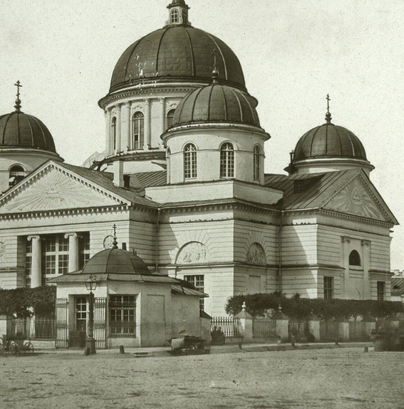 The five-domed Church of the Sign on Znamenskaya Square, Saint Petersburg, in 1857