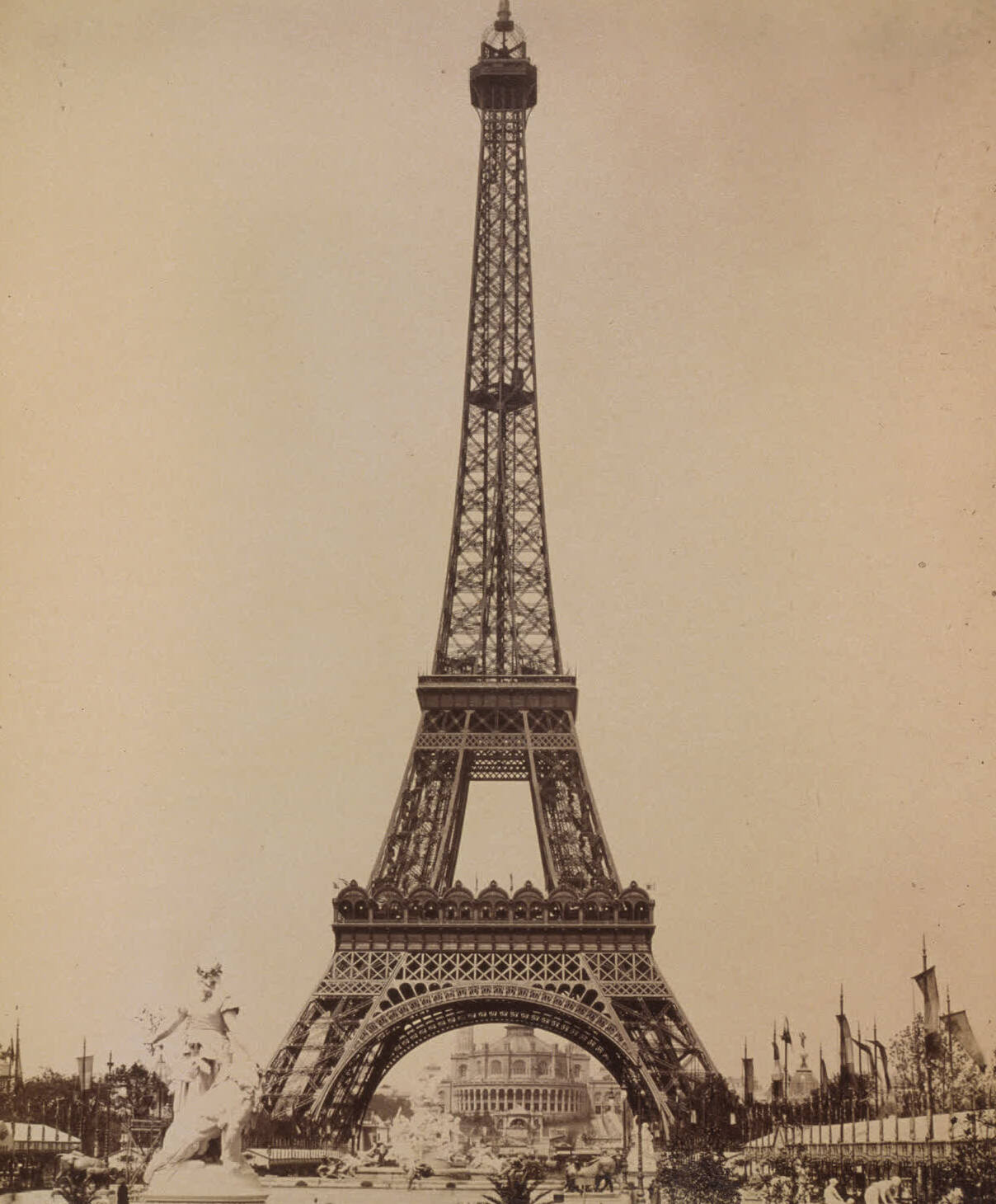 The Eiffel Tower at the 1889 World's Fair in Paris